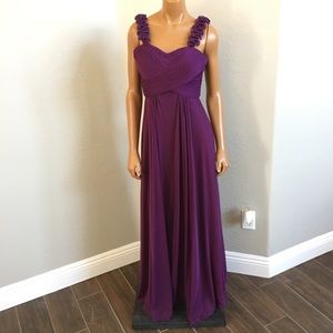 Cinderella maid of honor maxi ruffle dress quince Quinceañera